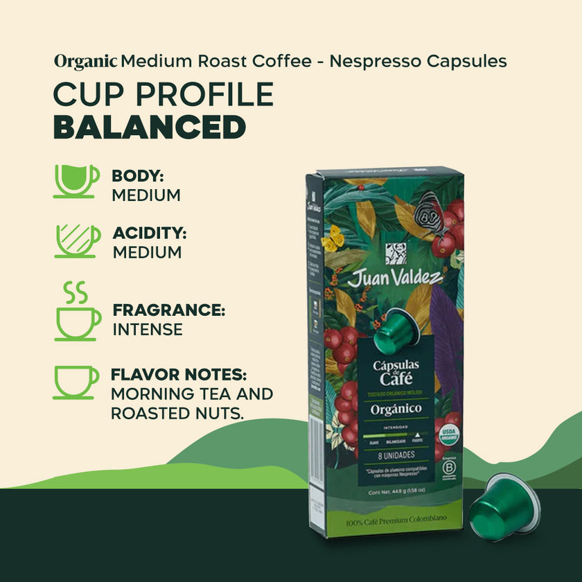 Organic Dark Roast Single Serve Capsules 8ct