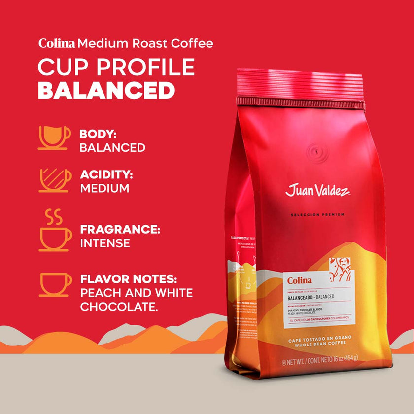 Colina Coffee | Medium Roast | Whole Bean | 16oz