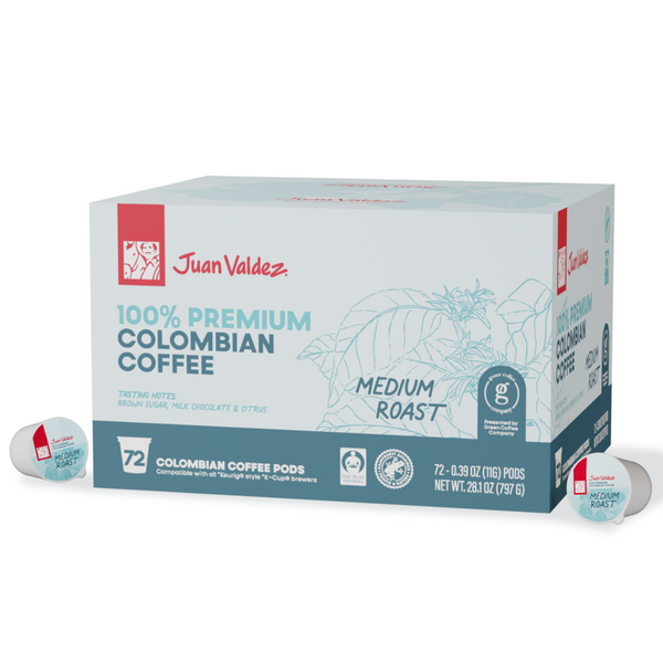 Medium Roast Single Serve Coffee Pods 72ct – Juan Valdez