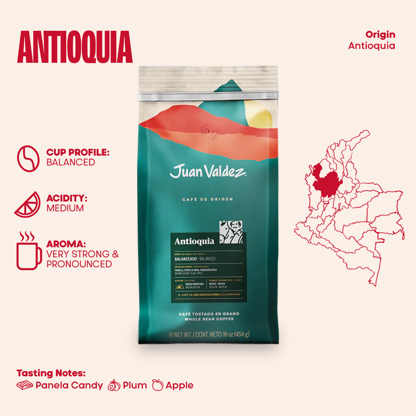 Antioquia Medium Roast Whole Bean 16oz