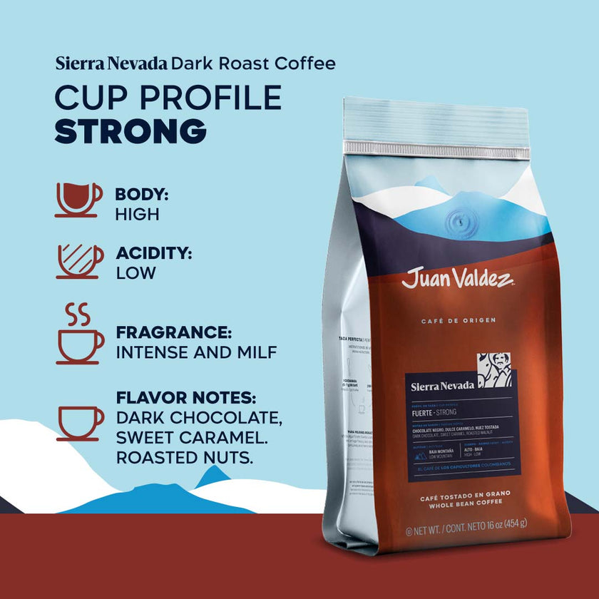 Sierra Nevada Coffee | Dark Roast | 16oz Whole Bean