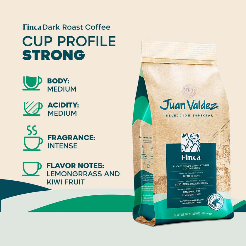 Finca Coffee | Dark Roast | Whole Bean | 16oz