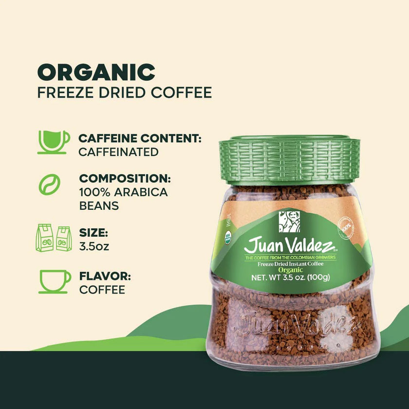 Organic Freeze Dried Instant Coffee 3.4 oz Stock Up Bundle