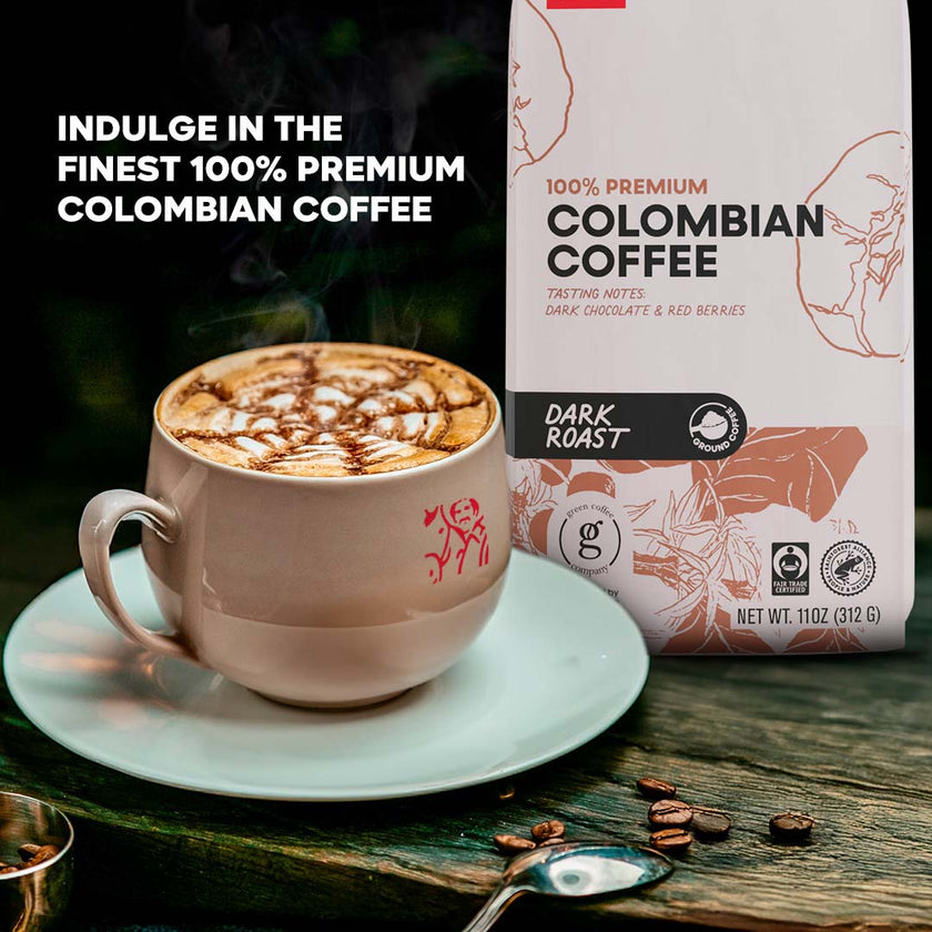 Dark Roast | Ground Colombian Coffee | 11oz