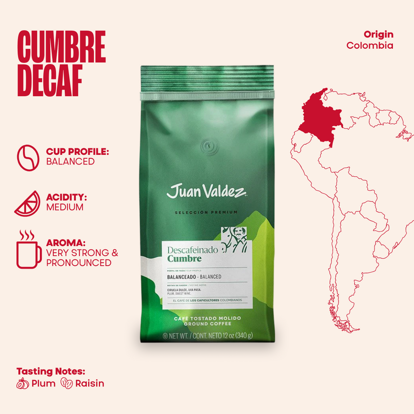 Cumbre Decaf Medium Roast Ground 12oz