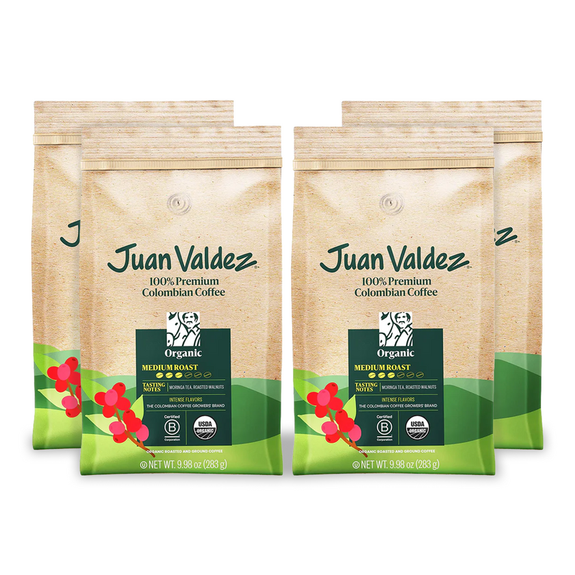 Organic Medium Roast Ground 9.98 oz Stock Up Bundle