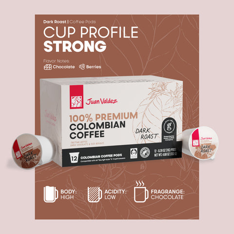 Juan Valdez Dark Roast Single Serve Coffee Pods 12 ct