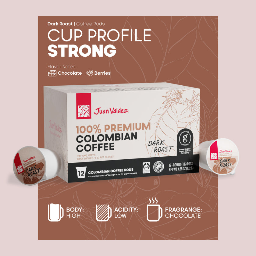 Dark Roast Single Serve Coffee Pods 12 ct