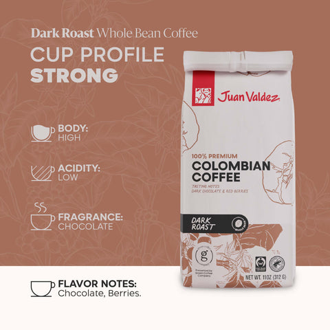 Dark Roast Coffee | Whole Bean | 11oz
