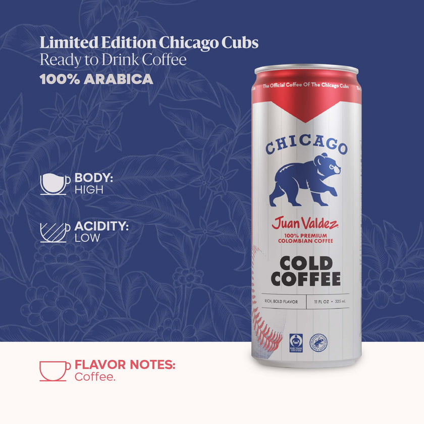 Cold Brew Coffee | Cubs Edition | 11oz Can | 4-Pack