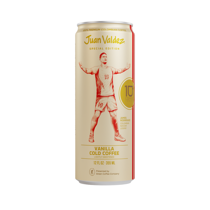 PRE-ORDER | James Rodríguez Special Edition Vanilla Cold Coffee 12pk | Ships June 24th