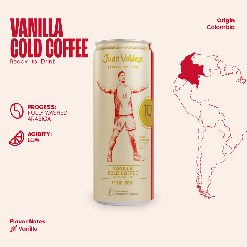 James Rodríguez Special Edition Vanilla Cold Coffee 12pk