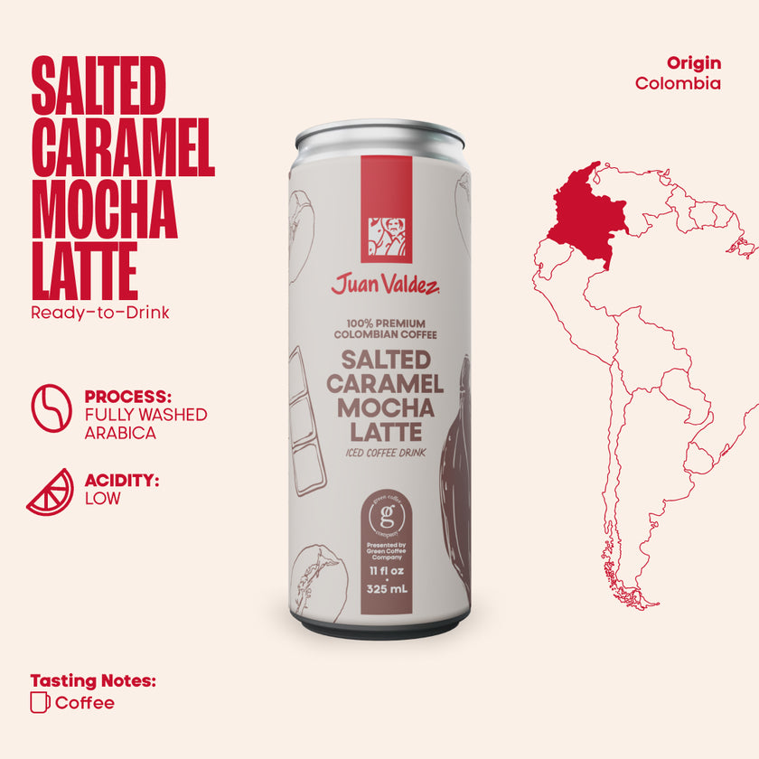 Salted Caramel Mocha Latte, 11oz Can 12-Pack