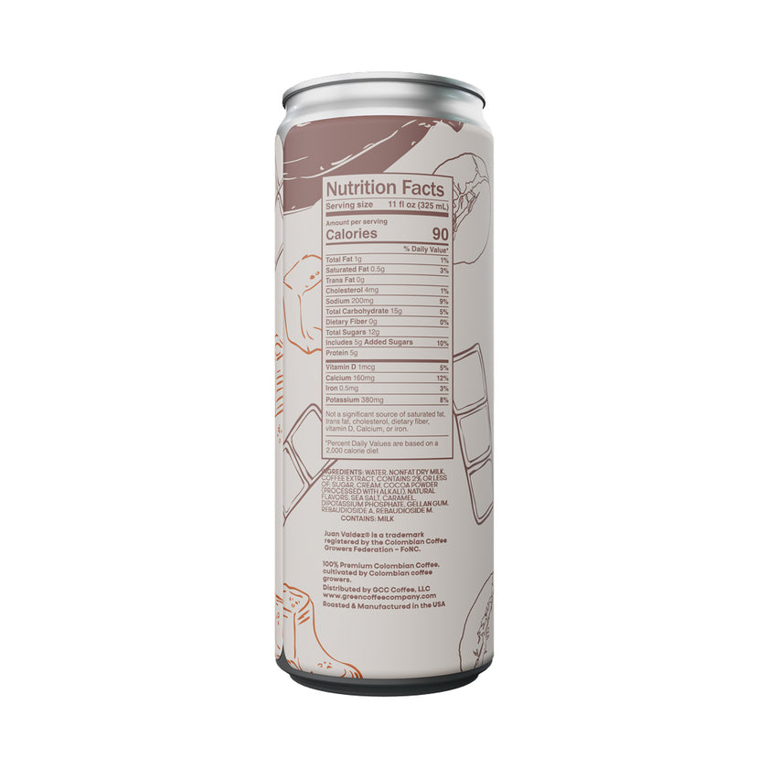 Salted Caramel Mocha Latte, 11oz Can 12-Pack