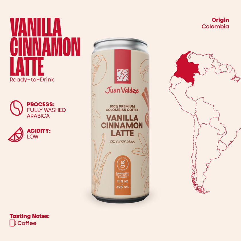 Cinnamon Vanilla Latte, 11oz Can 12-Pack