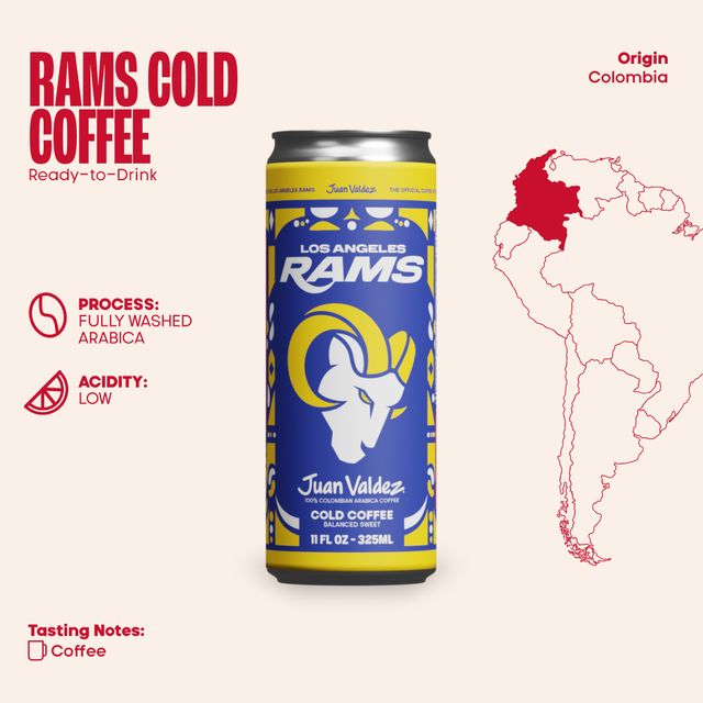 Los Angeles Rams Edition Cold Coffee 11oz Can 12-Pack