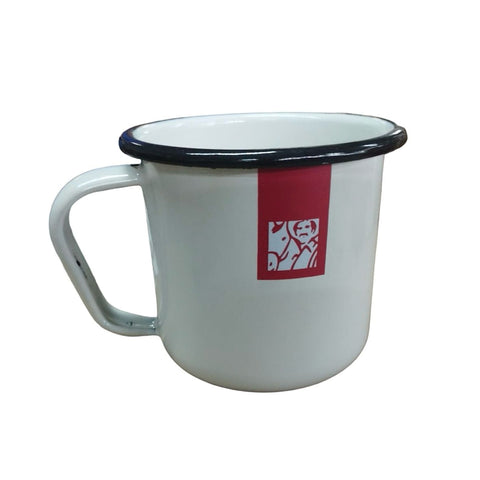 White Pewter Coffee Mug 12 oz